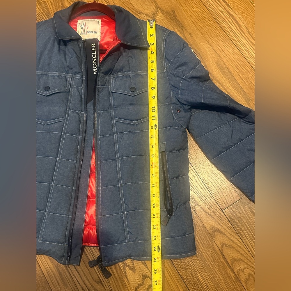 Moncler Denim print light puffer size 4 - Picture 9 of 14
